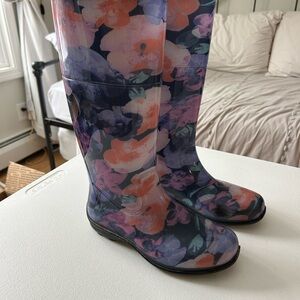 Kamik Floral Rain Muck Garden Boots 6